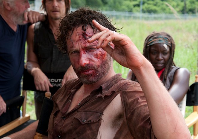 The Walking Dead - Season 4 - Irrecuperáveis - De filmagens - Andrew Lincoln