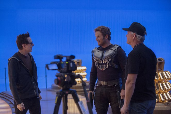 Guardiões da Galáxia 2 - De filmagens - James Gunn, Chris Pratt