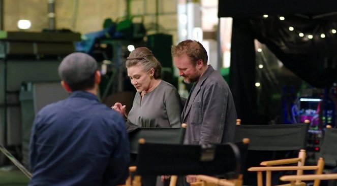 Star Wars: The Last Jedi - Van de set - Carrie Fisher, Rian Johnson