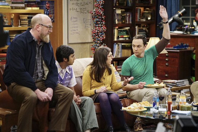 The Big Bang Theory - Die retrospektive Retrospektive - Filmfotos - Brian Posehn, Kunal Nayyar, Mayim Bialik, Jim Parsons