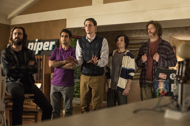 Silicon Valley - Season 4 - Filmfotos - Martin Starr, Kumail Nanjiani, Zach Woods, Josh Brener, T.J. Miller