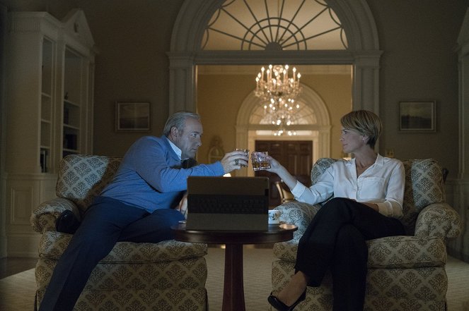 House of Cards - Cyberattacke - Filmfotos - Kevin Spacey, Robin Wright