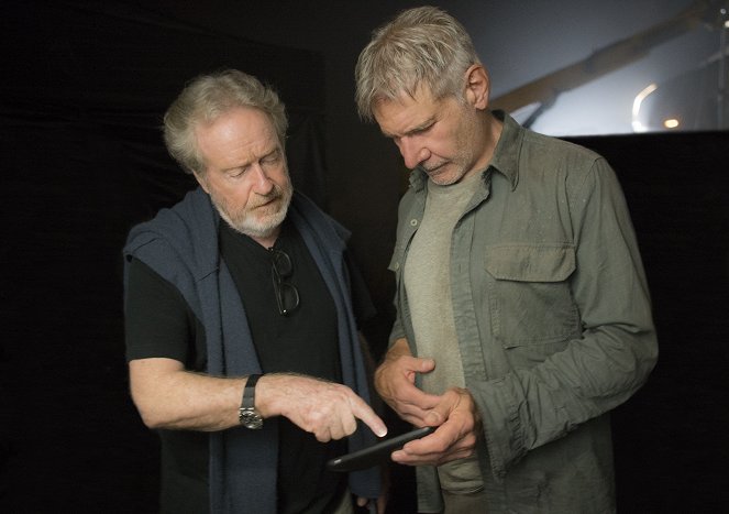 Blade Runner 2049 - Dreharbeiten - Ridley Scott, Harrison Ford
