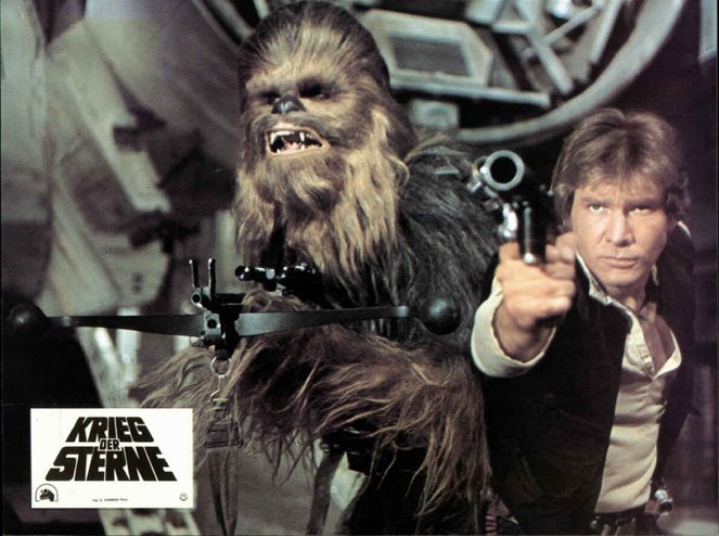 Star Wars - Episode IV: Eine neue Hoffnung - Lobbykarten - Peter Mayhew, Harrison Ford
