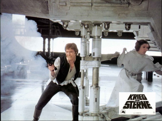 Star Wars: Episódio IV - Uma Nova Esperança - Cartões lobby - Harrison Ford, Carrie Fisher