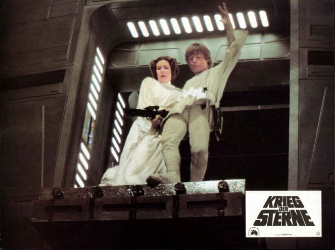 Star Wars - Episode IV: Eine neue Hoffnung - Lobbykarten - Carrie Fisher, Mark Hamill