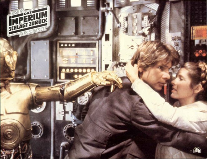 Star Wars: Episode V - Das Imperium schlägt zurück - Lobbykarten - Harrison Ford, Carrie Fisher