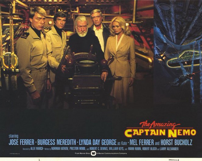 Le Retour du capitaine Nemo - Cartes de lobby - Burr DeBenning, Tom Hallick, José Ferrer, Mel Ferrer, Lynda Day George