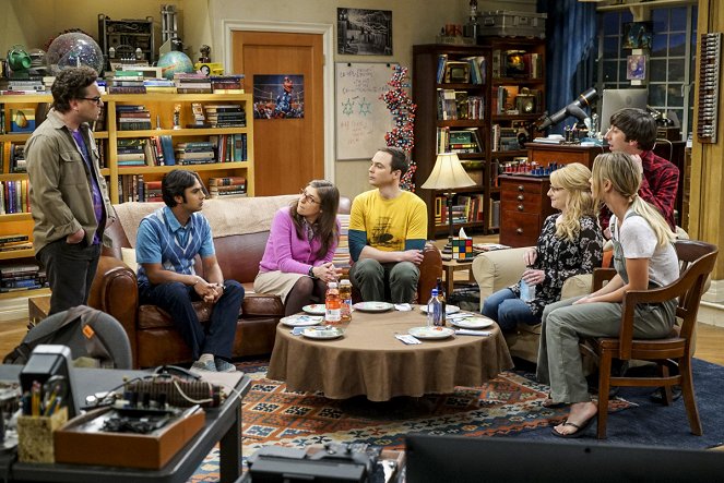 The Big Bang Theory - The Gyroscopic Collapse - Van film - Johnny Galecki, Kunal Nayyar, Mayim Bialik, Jim Parsons, Melissa Rauch, Simon Helberg