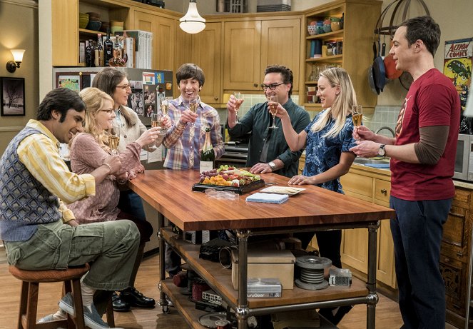 The Big Bang Theory - Das Princeton-Problem - Filmfotos - Kunal Nayyar, Melissa Rauch, Mayim Bialik, Simon Helberg, Johnny Galecki, Kaley Cuoco, Jim Parsons