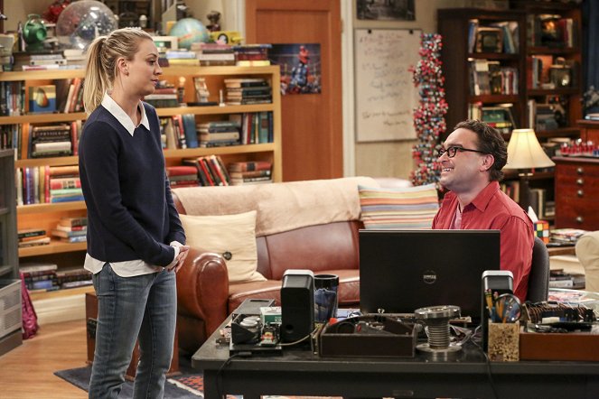 The Big Bang Theory - The Cognition Regeneration - Van film - Kaley Cuoco, Johnny Galecki