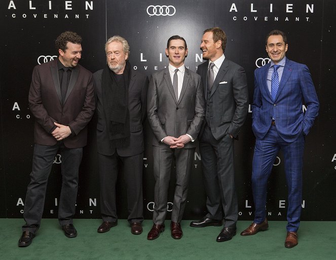 Vetřelec: Covenant - Z akcí - Danny McBride, Ridley Scott, Billy Crudup, Michael Fassbender, Demián Bichir