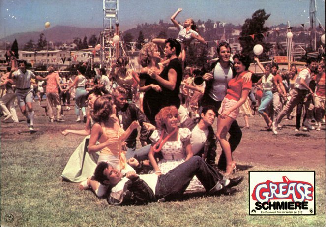 Grease - Lobby karty - Jamie Donnelly, Dinah Manoff, Michael Tucci, Olivia Newton-John, John Travolta, Didi Conn, Barry Pearl, Jeff Conaway, Stockard Channing