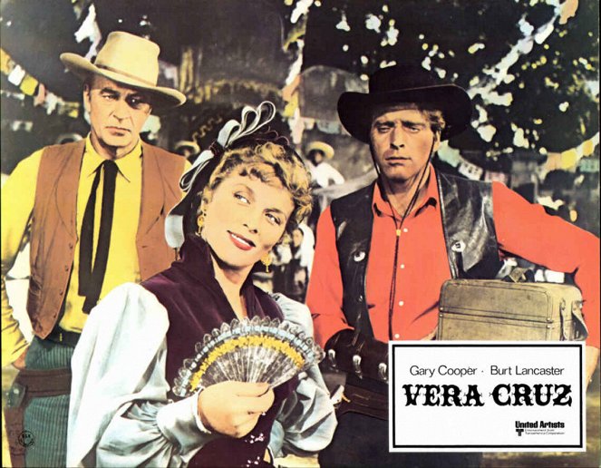 Vera Cruz - Cartes de lobby - Gary Cooper, Denise Darcel, Burt Lancaster