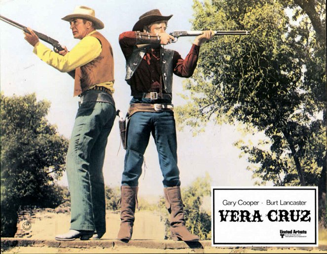 Vera Cruz - Cartes de lobby - Gary Cooper, Burt Lancaster