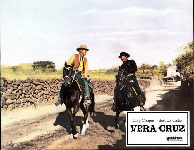 Vera Cruz - Cartes de lobby - Gary Cooper, Burt Lancaster