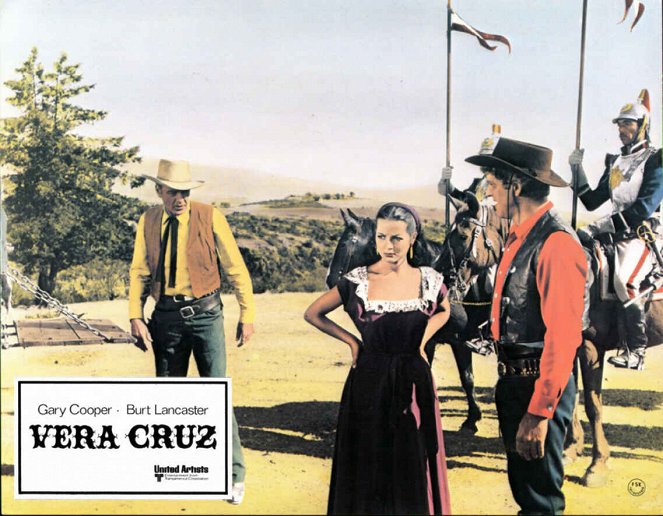 Vera Cruz - Lobby karty - Gary Cooper, Sara Montiel, Burt Lancaster