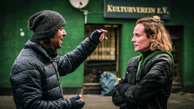 Uma Mulher Não Chora - De filmagens - Fatih Akin, Diane Kruger