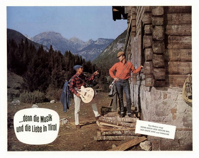 ...denn die Musik und die Liebe in Tirol - Lobbykarten - Gus Backus