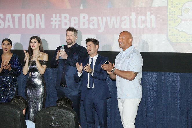 Baywatch - Events - Priyanka Chopra Jonas, Alexandra Daddario, Seth Gordon, Zac Efron, Dwayne Johnson