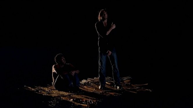 Lost - Season 2 - Adrift - Photos - Harold Perrineau, Josh Holloway