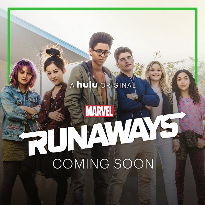 Runaways - Season 1 - Promoción - Ariela Barer, Lyrica Okano, Rhenzy Feliz, Gregg Sulkin, Virginia Gardner, Allegra Acosta