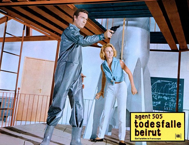 Agent 505 - Todesfalle Beirut - Lobbykarten - Frederick Stafford, Geneviève Cluny