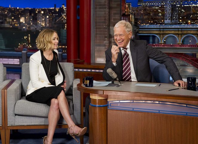 Late Show with David Letterman - Filmfotók - Jennifer Lawrence, David Letterman