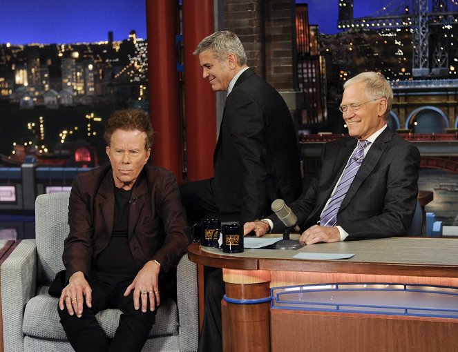 Late Show with David Letterman - Filmfotók - Tom Waits, George Clooney, David Letterman