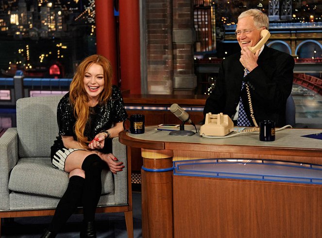 Noční show Davida Lettermana - Z filmu - Lindsay Lohan, David Letterman
