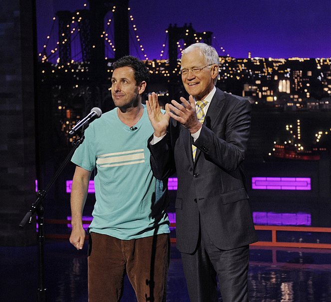 Late Show with David Letterman - Photos - Adam Sandler, David Letterman