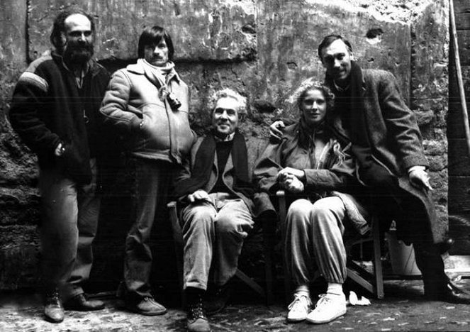 Nostalgija - Van de set - Andrei Arsenyevich Tarkovsky, Domiziana Giordano, Oleg Yankovskiy