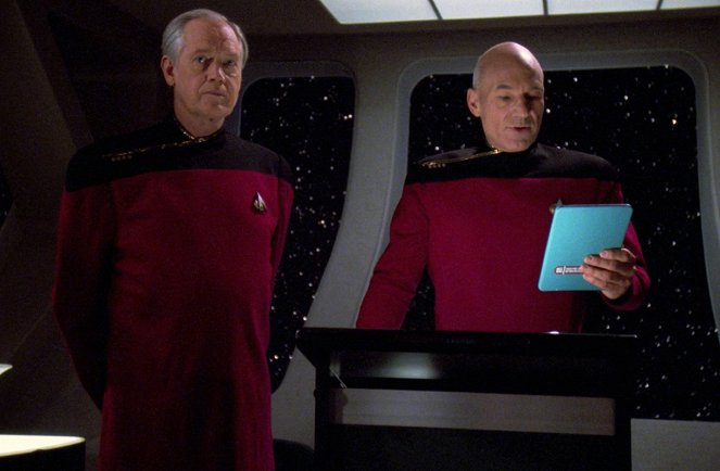 Star Trek: Az új nemzedék - Chain of Command, Part I - Filmfotók - Ronny Cox, Patrick Stewart