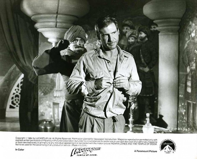 Indiana Jones und der Tempel des Todes - Lobbykarten - Harrison Ford