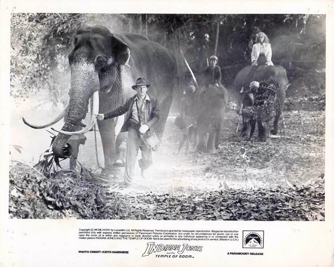 Indiana Jones ja tuomion temppeli - Mainoskuvat - Harrison Ford, Ke Huy Quan, Kate Capshaw