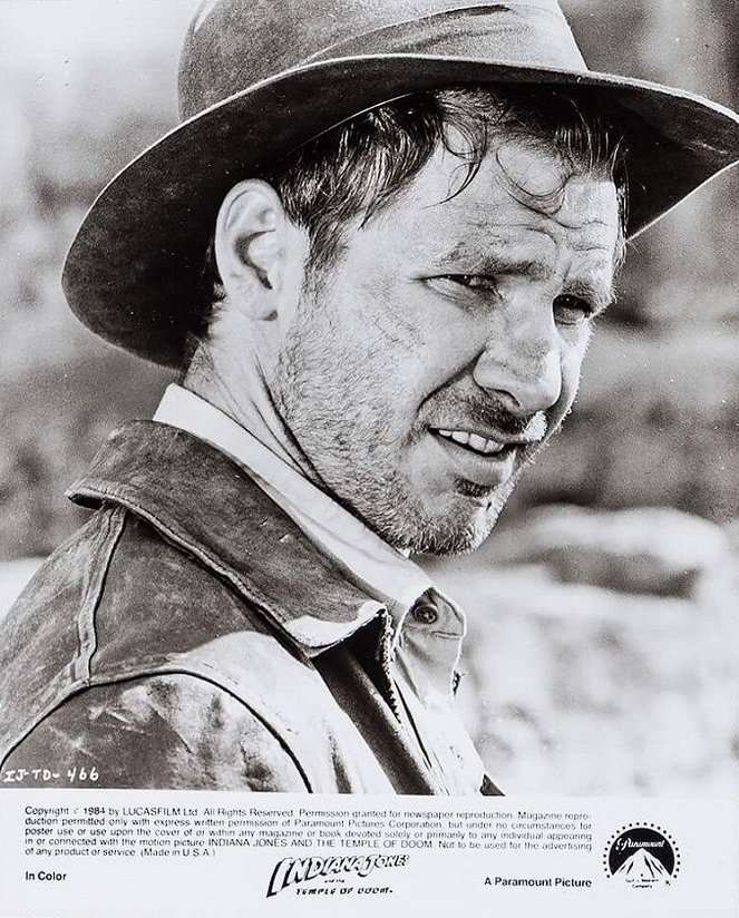 Indiana Jones et le Temple maudit - Cartes de lobby - Harrison Ford