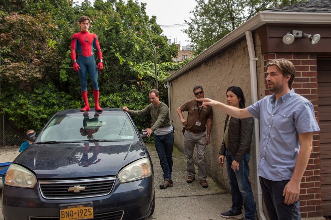 Spider-Man: Homecoming - Z natáčení - Tom Holland, Jon Watts