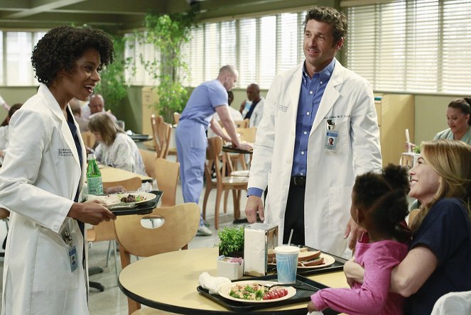 Grey's Anatomy - Season 11 - Puzzle with a Piece Missing - Photos - Kelly McCreary, Patrick Dempsey, Ellen Pompeo