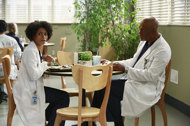 Grey's Anatomy - Season 11 - Puzzle with a Piece Missing - Photos - Kelly McCreary, James Pickens Jr.