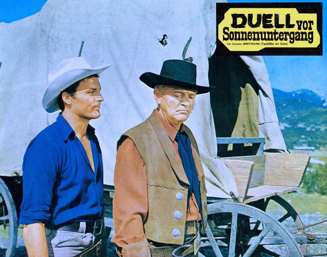 Duell vor Sonnenuntergang - Cartes de lobby - Terence Hill, Peter van Eyck