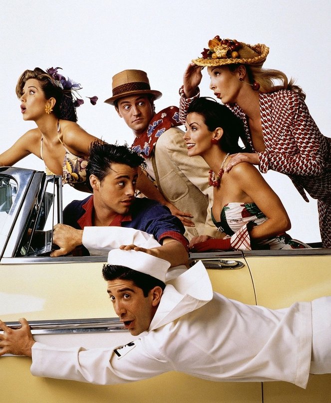 Friends - Season 2 - Werbefoto - Jennifer Aniston, Matthew Perry, Matt LeBlanc, Courteney Cox, Lisa Kudrow, David Schwimmer