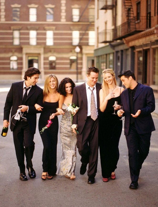 Friends - Season 10 - Werbefoto - David Schwimmer, Jennifer Aniston, Courteney Cox, Matthew Perry, Lisa Kudrow, Matt LeBlanc