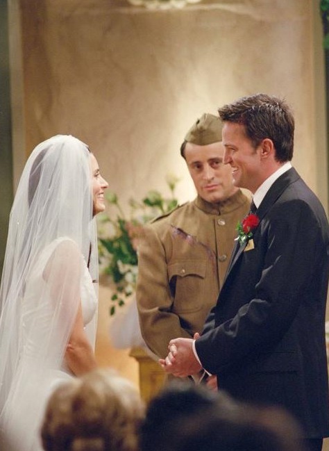 Friends - The One with Monica and Chandler's Wedding: Part 2 - Van film - Courteney Cox, Matt LeBlanc, Matthew Perry