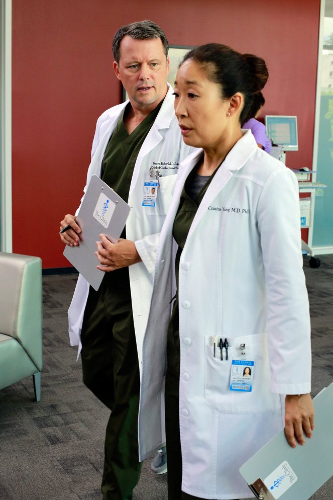 Grey's Anatomy - Season 9 - Love the One You're With - Photos - Steven Culp, Sandra Oh