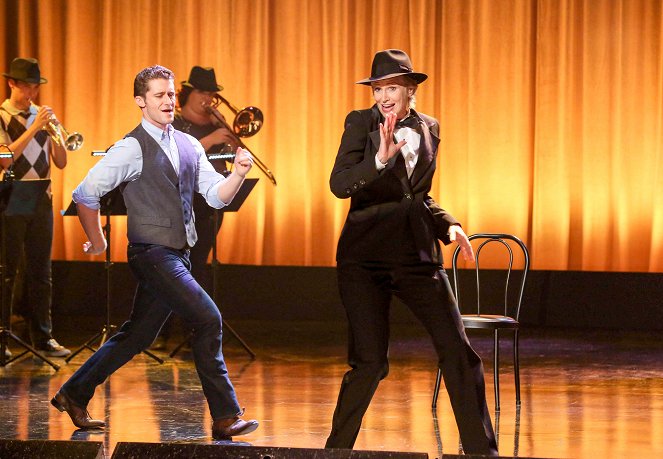 Glee - Sztárok leszünk! - Két pasi között - Filmfotók - Matthew Morrison, Jane Lynch