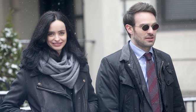 The Defenders - Tournage - Krysten Ritter, Charlie Cox
