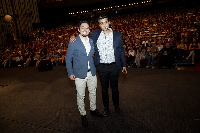 L’Autre côté de l’espoir - Événements - Screening at the Karlovy Vary International Film Festival on July 2, 2017 - Sherwan Haji, Simon Al-Bazoon