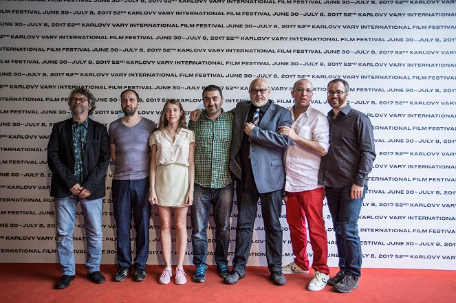 Khibula - Rendezvények - Press conference at the Karlovy Vary International Film Festival on July 2, 2017 - Eike Goreczka, Lidia Chilashvili, George Ovashvili, Roelof Jan Minneboo, Christoph Kukula