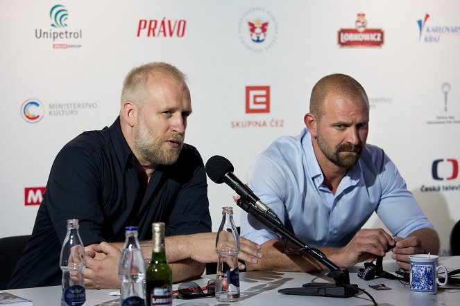 The Line - Événements - Press conference at the Karlovy Vary International Film Festival on July 3, 2017 - Peter Bebjak, Tomáš Maštalír