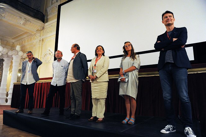 Kobieta z lodu - Z imprez - Screening at the Karlovy Vary International Film Festival on July 3, 2017 - Bohdan Sláma, Zuzana Kronerová, Petra Špalková